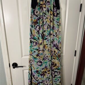 MSK Floral Maxi Dress - Purple and Green